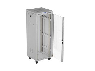 LANBERG SZAFA INSTALACYJNA RACK STOJĄCA 19" 32U 600X600 SZARA DRZWI PRZESZKLONE LCD (FLAT PACK) V2