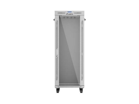 LANBERG SZAFA INSTALACYJNA RACK STOJĄCA 19" 32U 600X600 SZARA DRZWI PRZESZKLONE LCD (FLAT PACK) V2