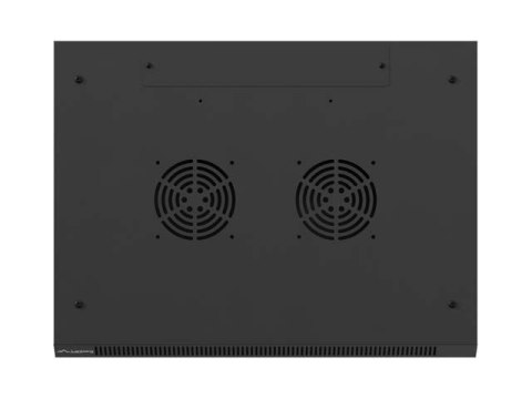 LANBERG SZAFA INSTALACYJNA RACK WISZĄCA 19" 4U 600X450 CZARNA DRZWI METALOWE (FLAT PACK)