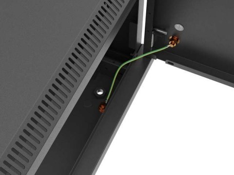 LANBERG SZAFA INSTALACYJNA RACK WISZĄCA 19" 4U 600X600 CZARNA DRZWI METALOWE (FLAT PACK)