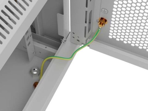 LANBERG SZAFA INSTALACYJNA RACK WISZĄCA 19" 4U 600X600 SZARA DRZWI PERFOROWANE (FLAT PACK)