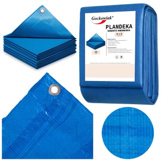 Plandeka 6x8m GRENTO niebieska 50GSM
