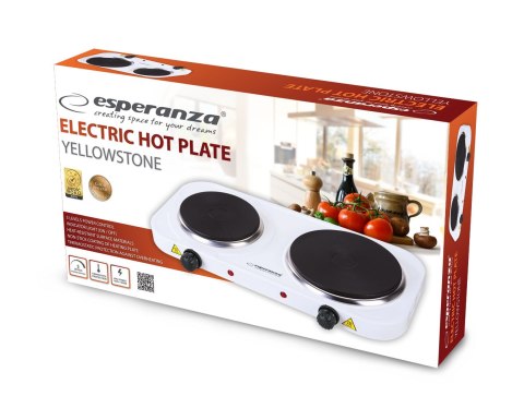 ESPERANZA KUCHENKA ELEKTRYCZNA YELLOWSTONE 1500W + 1000W EKH014W