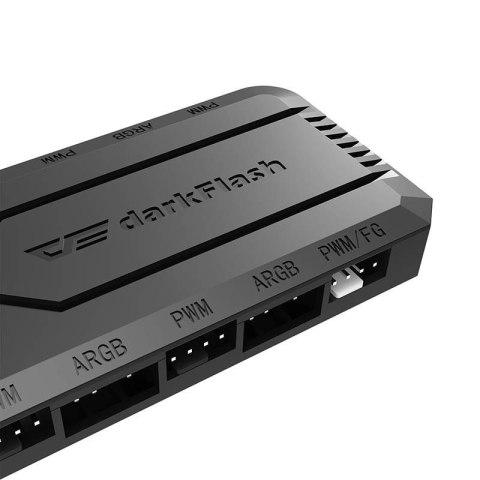 Kontroler wentylatorów DARKFLASH RC2 ARGB/PWM (czarny)
