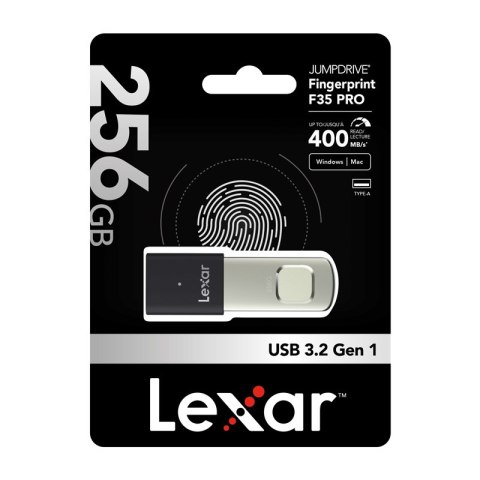 Pendrive Lexar Fingerprint F35pro USB 3.2 256GB
