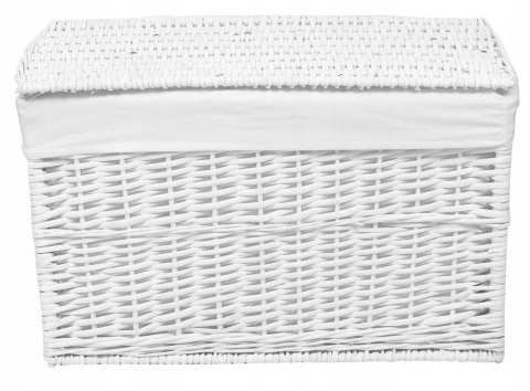 Kufer wiklinowy 65L 56x34x34 cm biały