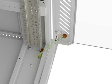 LANBERG SZAFA INSTALACYJNA RACK STOJĄCA 19" 32U 600X600 SZARA DRZWI PRZESZKLONE LCD (FLAT PACK) V2