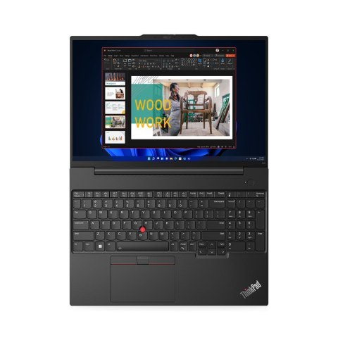 Lenovo ThinkPad E16 i5-1335U 16"WUXGA Touch IPS 300nits 16GB DDR4 SSD512 Iris Xe Cam1080p 47Wh Backlit Kb FgPr W11Pro Graphite B