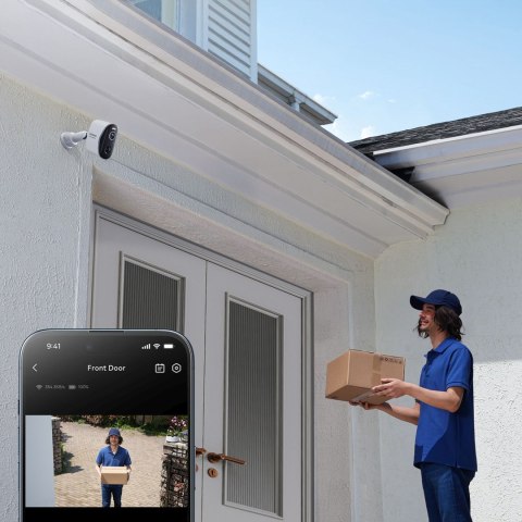 Kamera zewnętrzna do monitoringu z reflektorem 2K Wi-Fi 7800 mAh