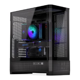 Obudowa Endorfy Aquarius 8000 Flex ATX z oknem bez zasilacza czarna