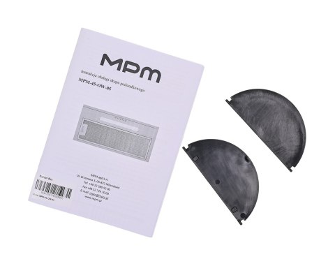 Okap do zabudowy MPM-45-OW-05 czarny, 45cm (OUTLET)