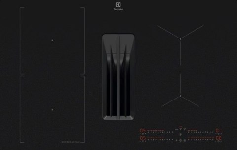 Płyta indukcyjna z wbudowanym wyciągiem okapem ELECTROLUX ECC83443CZ SaphirMatt czarny mat 80 cm