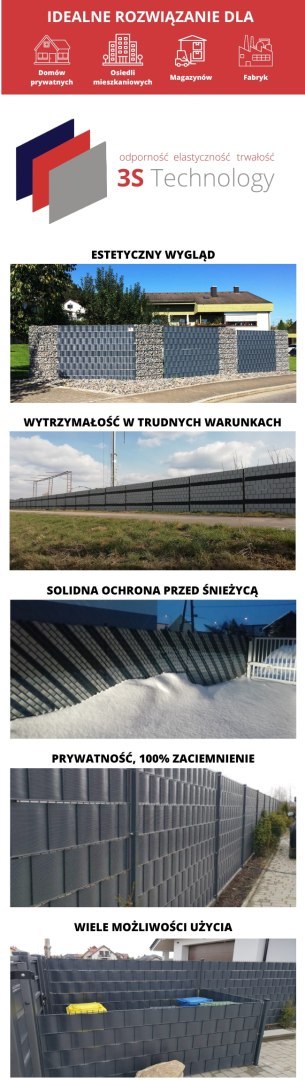Taśma ogrodzeniowa ROLKA 26mb SMART 19cm PROTECTO™ SZARA