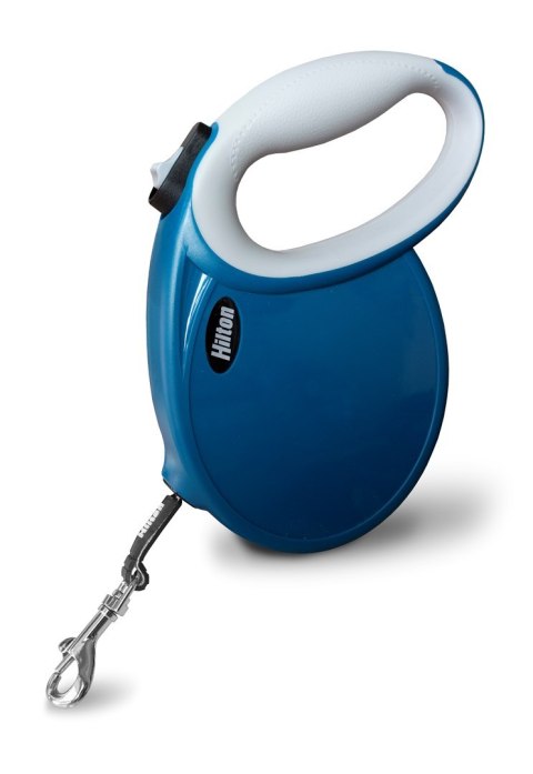 HILTON SMART DOG TAPE L GRANATOWO-SZARA SMYCZ AUTOMATYCZNA 5M DLA PSA DO 30KG