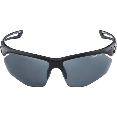 Okulary na rower ALPINA NYLOS HR czarne mat szkło czarne lustro Cat.3