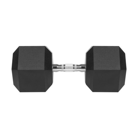 Hantel żeliwny gumowany HEX 30 kg REBEL ACTIVE