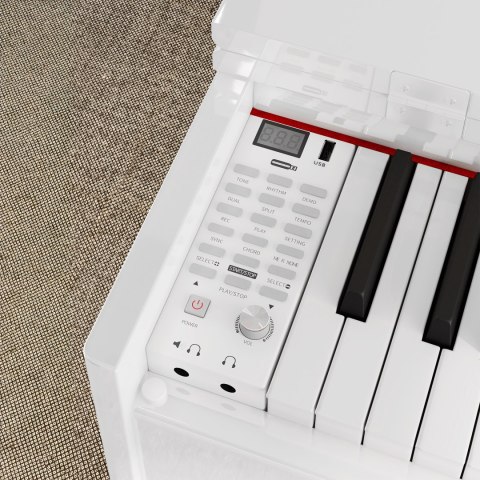 Pianino cyfrowe Kruger&Matz KMDP-135 , kolor biały połysk