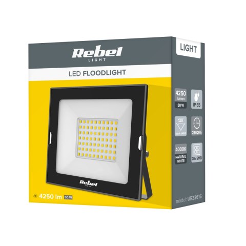 Reflektor LED naświetlacz Rebel 50W , 4000K, 230V