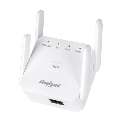 Repeater - wzmacniacz sieci bezprzewodowej 2.4+5 GHz Rebel
