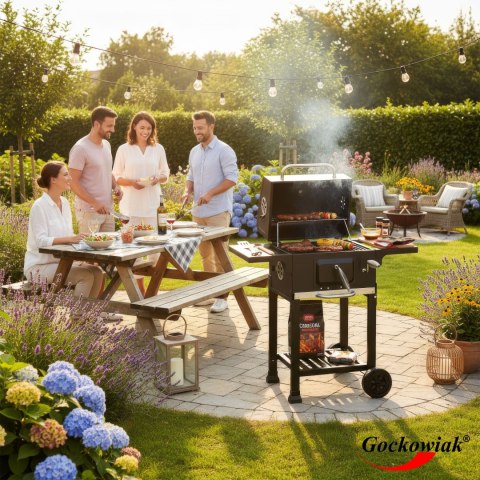 Grill węglowy z żeliwnym rusztem FERRO