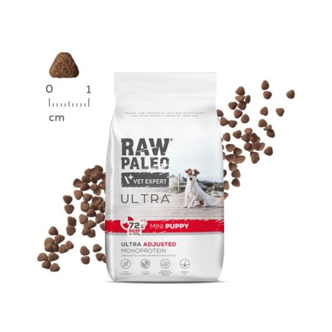 VetExpert Raw Paleo Ultra Wołowina Mini Puppy 750g (WYPRZEDAŻ)