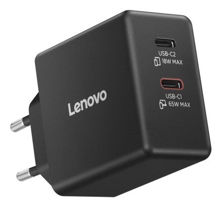 Lenovo Zasilacz 65 W GaN Dual USB-C (40AW065BEU)
