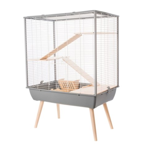 ZOLUX Neo Cosy H80 - klatka dla dużych gryzoni - szary (OUTLET)
