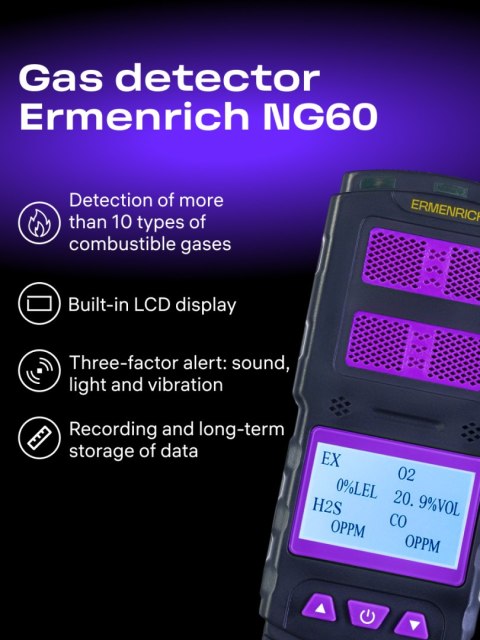 Detektor gazu Ermenrich NG60