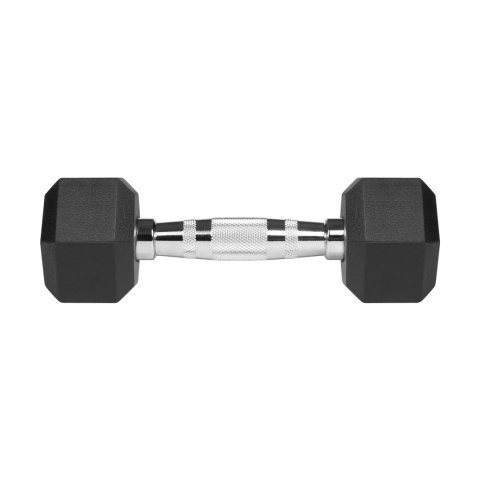 Hantle żeliwne gumowane HEX 2x2.5 kg REBEL ACTIVE