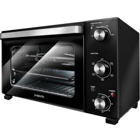 Piekarnik elektryczny MPM MPE-17/T czarny, poj. 48L, wym. 61,1x46,2x40,3 cm, rożen obrotowy