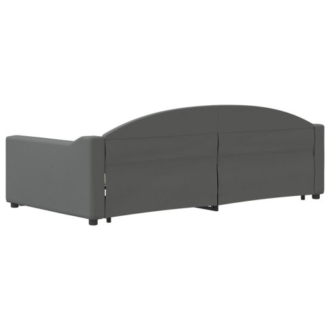 Sofa rozsuwana, ciemnoszara, 100x200 cm, tkanina