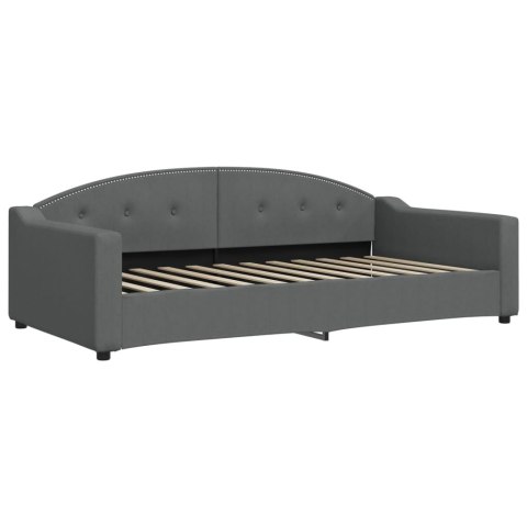 Sofa rozsuwana, ciemnoszara, 100x200 cm, tkanina