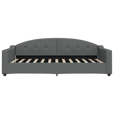 Sofa rozsuwana, ciemnoszara, 100x200 cm, tkanina