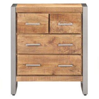 Szafka, 60x35x70 cm, surowe drewno mango