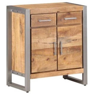 Szafka, 60x35x72 cm, surowe drewno mango