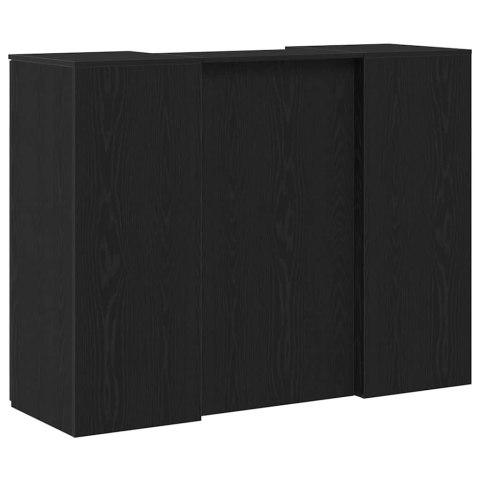 Biurko recepcyjne czarny dąb 135x50x103,5 cm drewno klejone