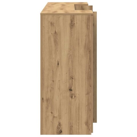 Biurko recepcyjne dąb artisan 180x50x103,5 cm Drewno klejone