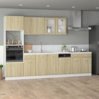 Zestaw 7 szafek kuchennych, Lyon, dąb sonoma, materiał drewnopochodny