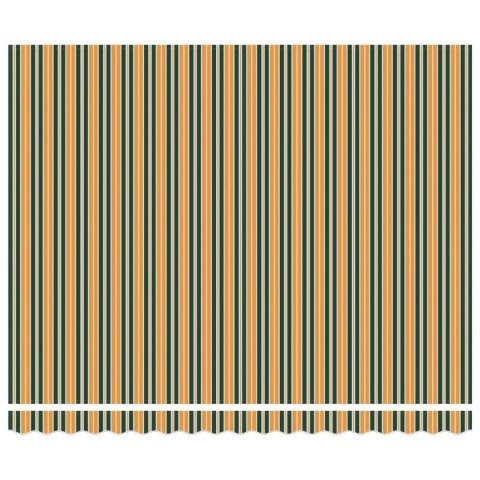 Elektryczna Rozkładana Markiza Zielony i Biały 400 × 350 cm