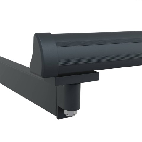 Elektryczna Rozkładana Markiza Zielony i Biały 400 × 350 cm
