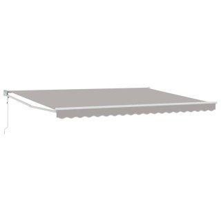 Markiza Jasnoszary 450 x 300 x 165 cm Poliester i Metal