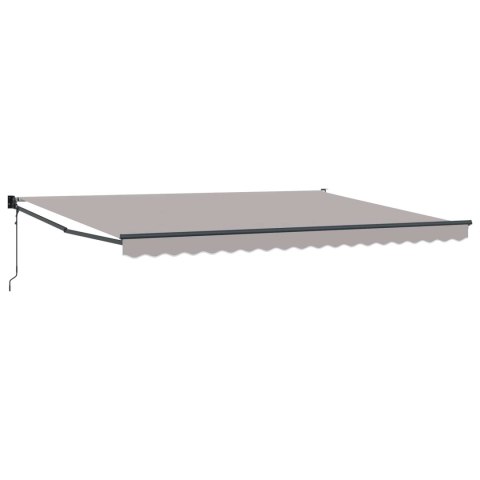 Markiza Jasnoszary 450 x 300 x 165 cm Poliester i Metal