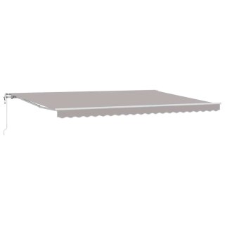 Elektryczna Rozkładana Markiza Jasnoszary 500 × 350 cm