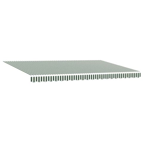 Elektryczna Rozkładana Markiza Zielony i Biały 500 × 350 cm