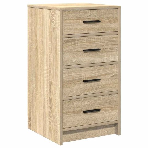 Toaletka z szufladą 3 pcs Brązowy Materiał drewnopochodny