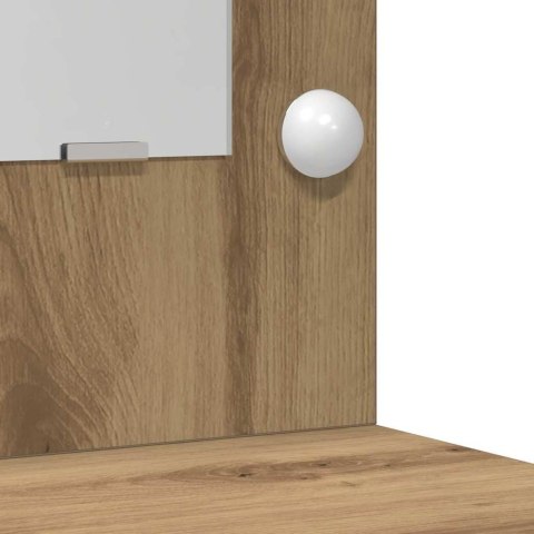 Toaletka z szufladą 3 pcs Brązowy Materiał drewnopochodny