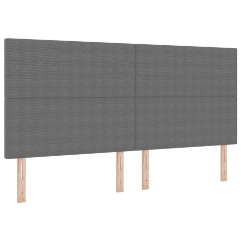 Łóżko z sprężyną LED Jasnoszary i biały. 200 x 200 cm