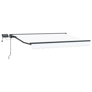 Ręczny ramowy zewnętrzny markizowy z LED 2,5 x 2 m