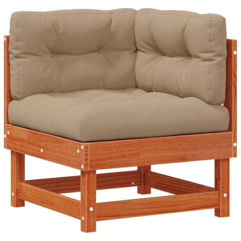2 Sztuka Sofa narożna do ogrodu Lite drewno sosnowe