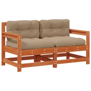 2 Sztuka Sofa narożna do ogrodu Lite drewno sosnowe